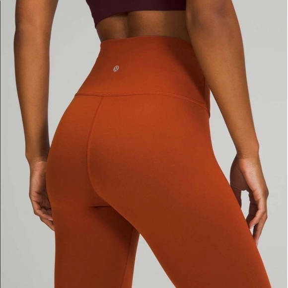NWT Lululemon Wunder Train HR Tight 25" Plus Sz 20 Aztec Brick Red - Picture 3 of 4